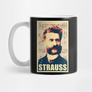 Johann Strauss II musical notes Mug